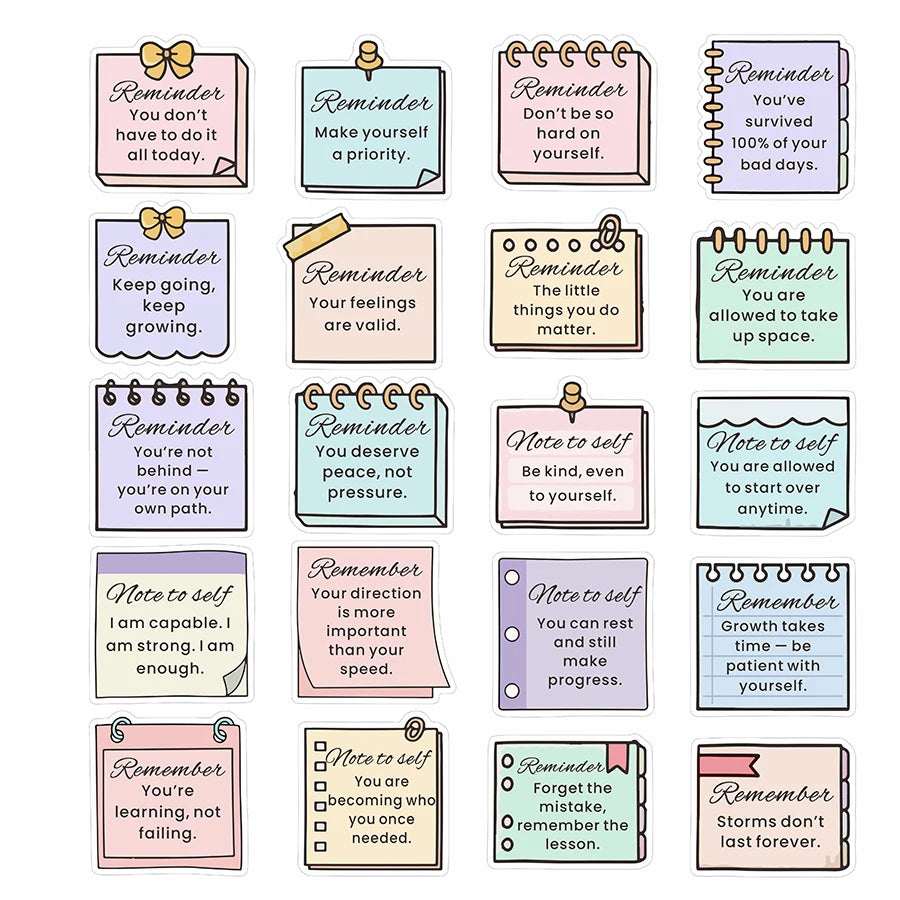 100 Pcs Motivational Reminder Stickers