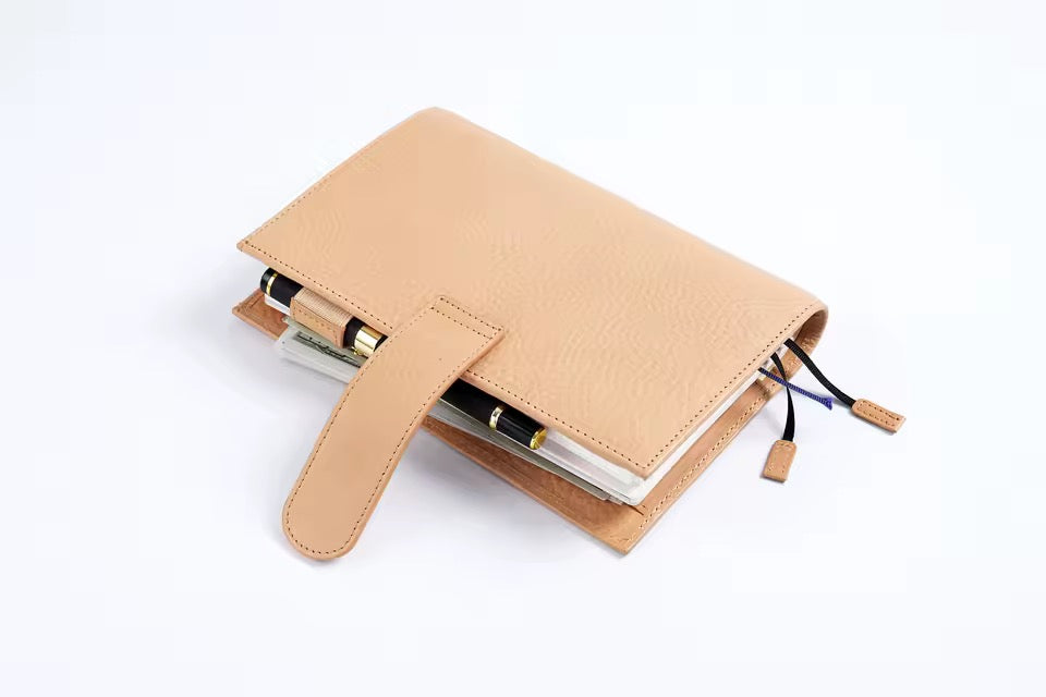 Moterm B6 Slim Full Grain Veg Tanned leather cover
