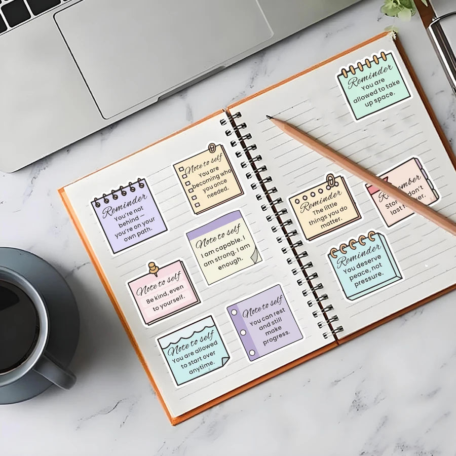 100 Pcs Motivational Reminder Stickers