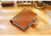 Load image into Gallery viewer, Moterm full grain leather Half Letter planner Cover