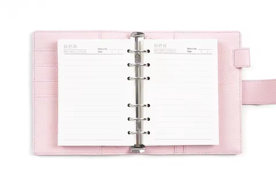 Moterm A6 25mm Pebbled Grain Elite Rings Planner