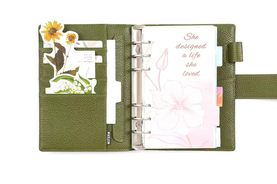 Moterm Personal Size Elite 25mm Rings Leather Planner