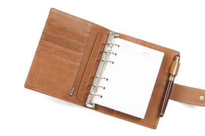 Moterm A6 Size Elite Vegetable Tanned leather Rings Planner