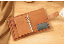 Load image into Gallery viewer, Moterm A7 Pocket Versa 3.0 Rings full grain Vegetable Tan Leather Journal