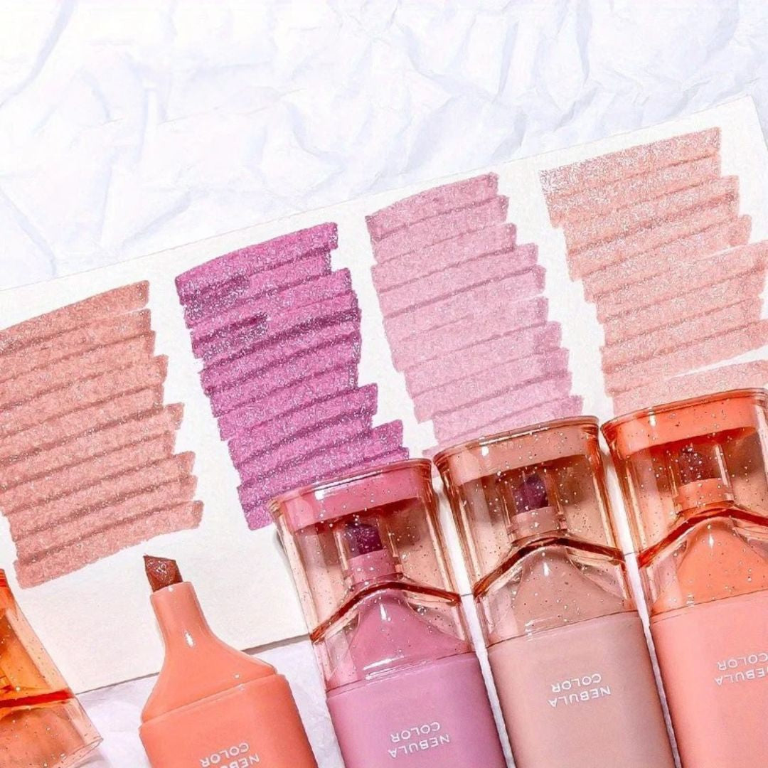 4pcs Glitter sparkle marker Highlighters