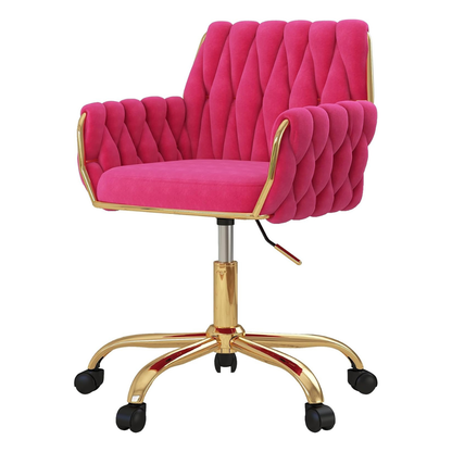 Velvet Home Office Chair golden base