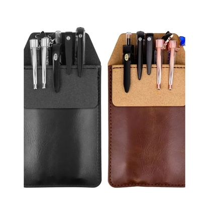 1PC Pocket Protector Leather Pen Pouch Holder