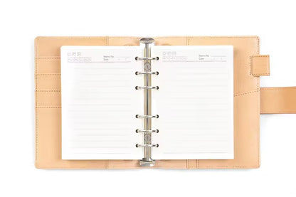 Moterm A6 Size Elite Vegetable Tanned leather Rings Planner