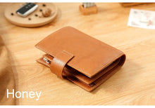 Load image into Gallery viewer, Moterm A7 Pocket Versa 3.0 Rings full grain Vegetable Tan Leather Journal
