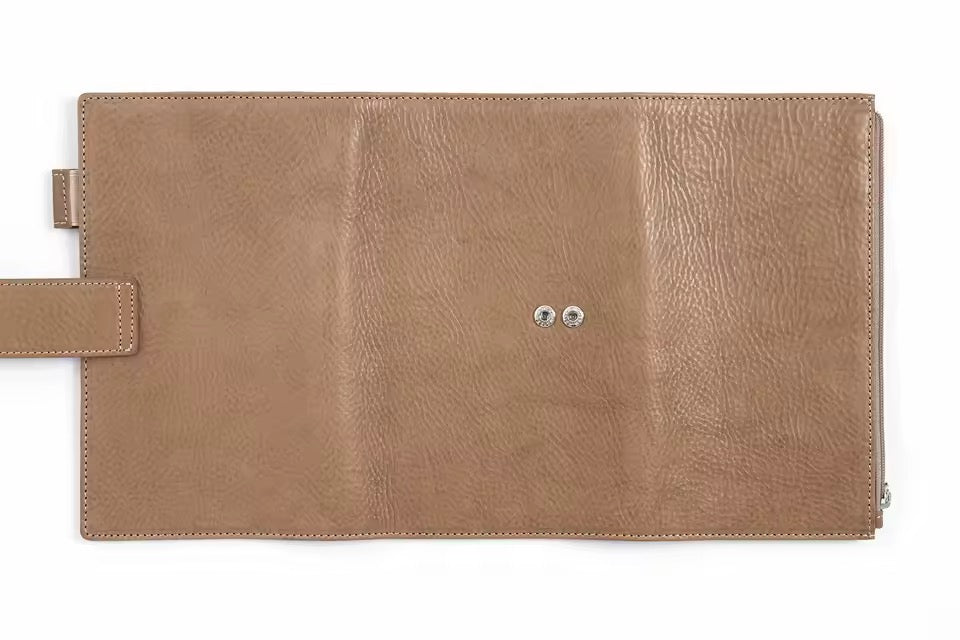 Moterm Weeks Trifold Vegetable Tanned Leather Planner Cover