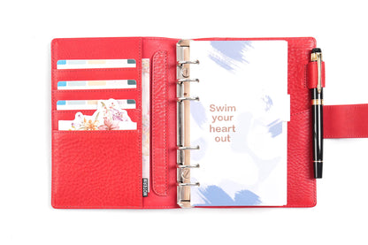 Moterm Personal Size Elite 25mm Rings Vegetable Tanned Leather Planner