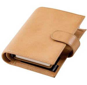 Moterm A7 Pocket Versa 3.0 Rings full grain Vegetable Tan Leather Journal