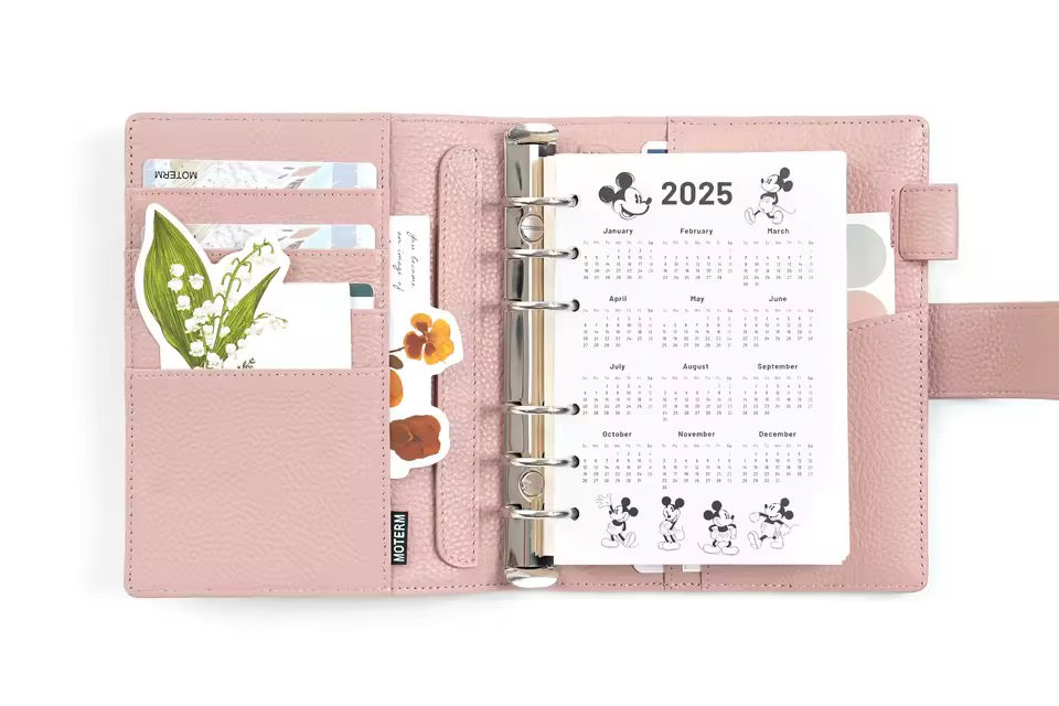 Moterm A6 25mm Pebbled Grain Elite Rings Planner