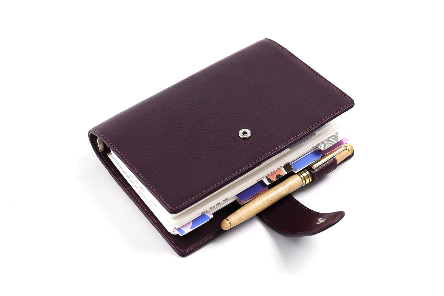 Moterm Personal Size Elite 25mm Rings Vegetable Tanned Leather Planner