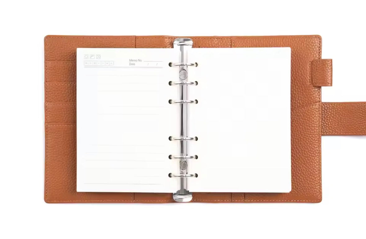 Moterm A6 25mm Pebbled Grain Elite Rings Planner