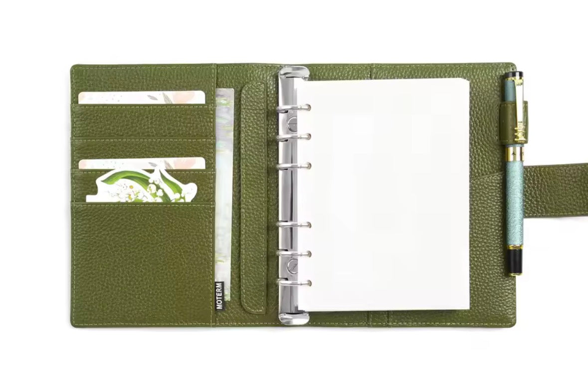 Moterm A6 25mm Pebbled Grain Elite Rings Planner