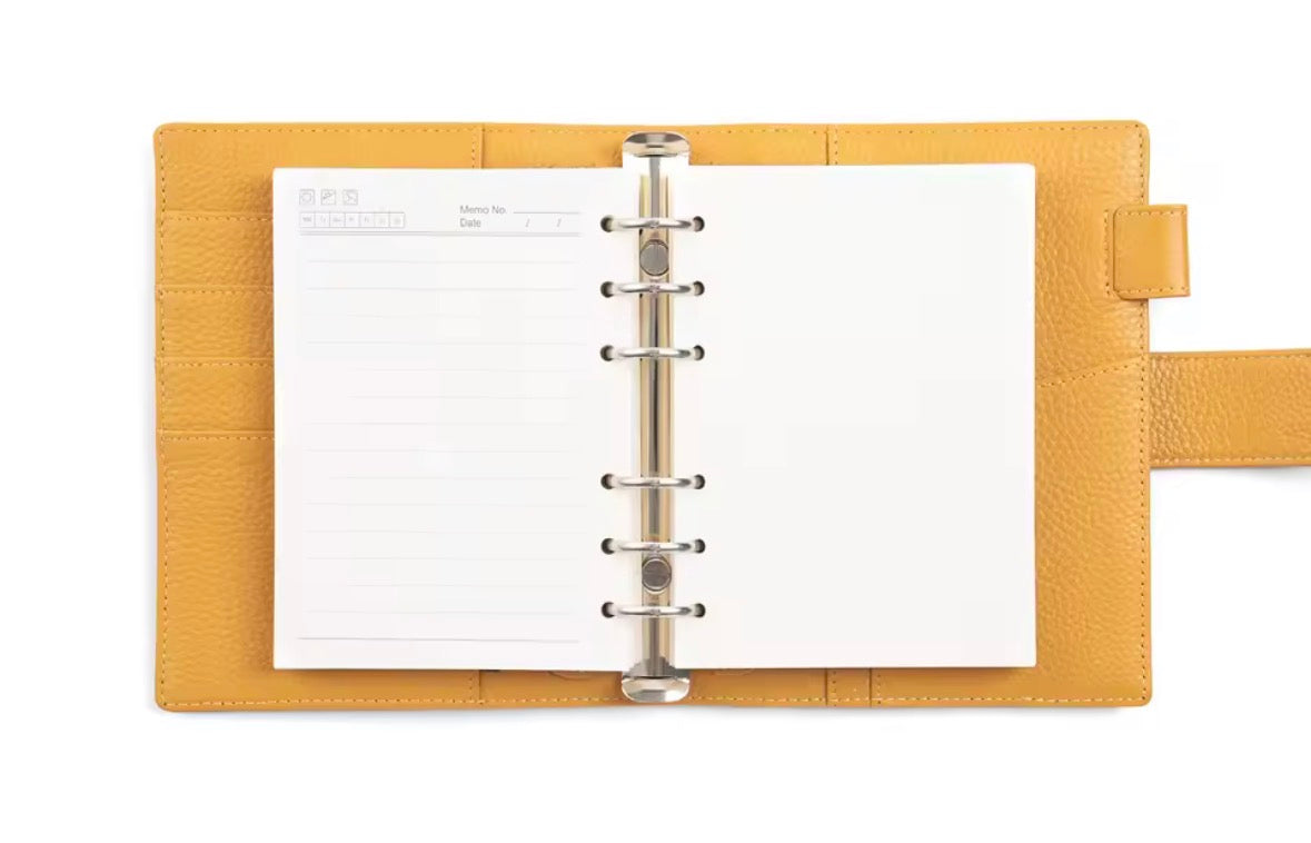 Moterm A6 25mm Pebbled Grain Elite Rings Planner