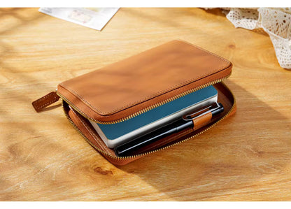 A6 full grain vegetable zip cover