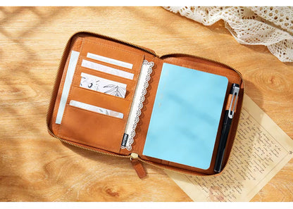 A6 full grain vegetable zip cover