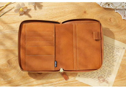 A6 full grain vegetable zip cover