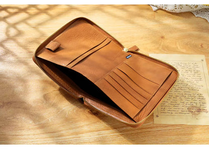 A6 full grain vegetable zip cover