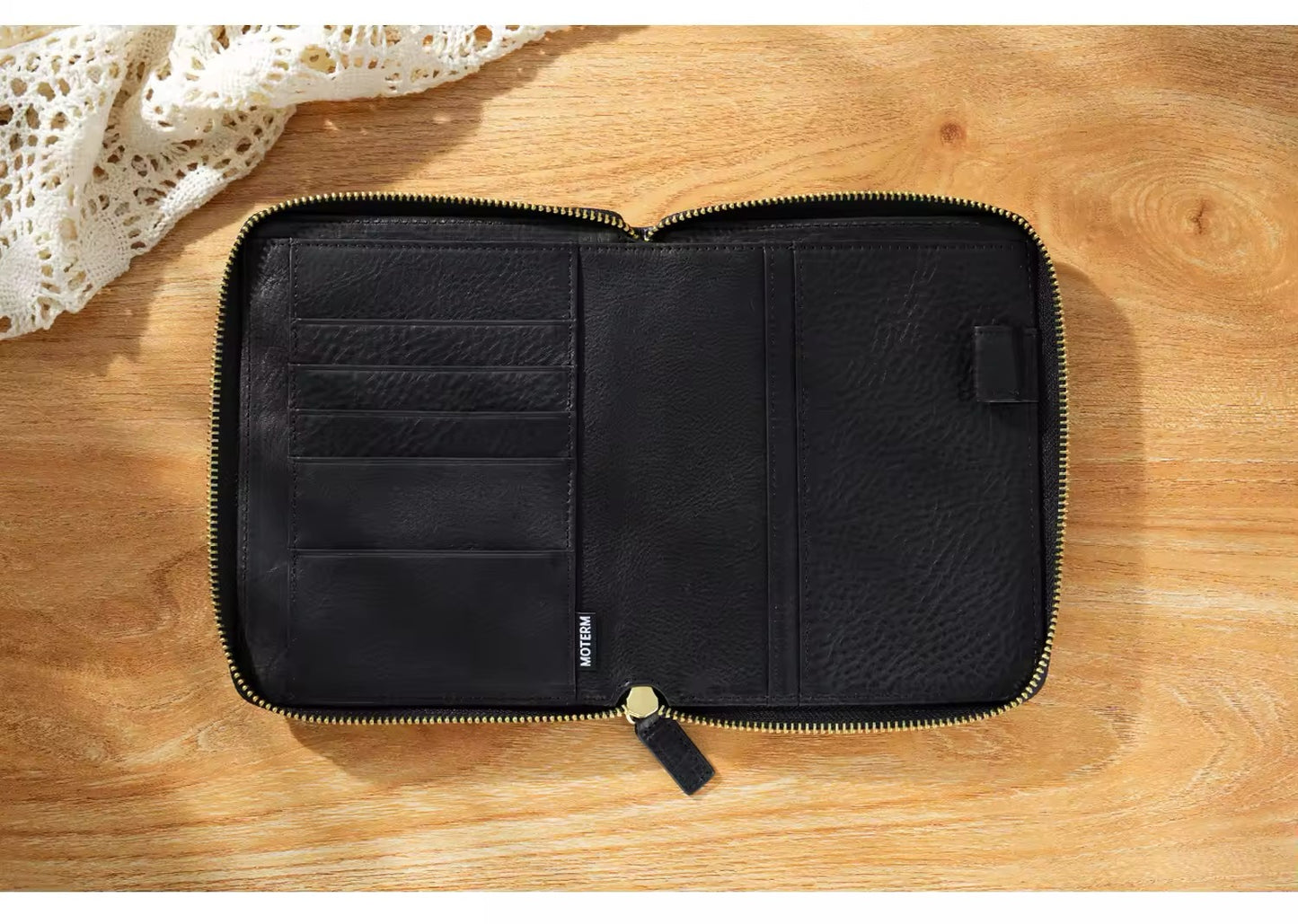 A6 full grain vegetable zip cover
