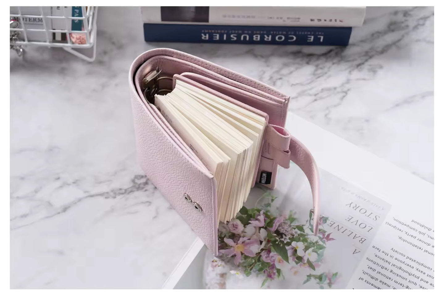 Moterm A7 Pocket 2.0 Litchi Luxe 30mm Rings Planner