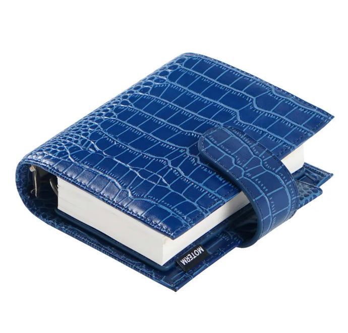 Moterm A7 Luxe Pocket Croc 30mm Rings Planner