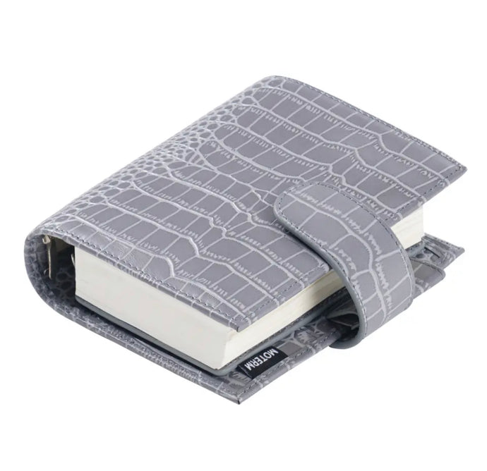Moterm A7 Luxe Pocket Croc 30mm Rings Planner