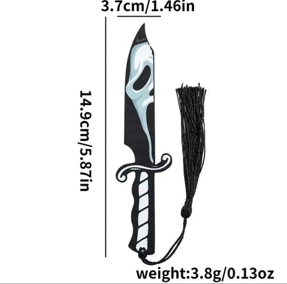 Horror Movie Character Knife Bookmark