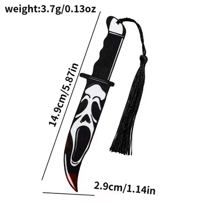 Horror Movie Character Knife Bookmark