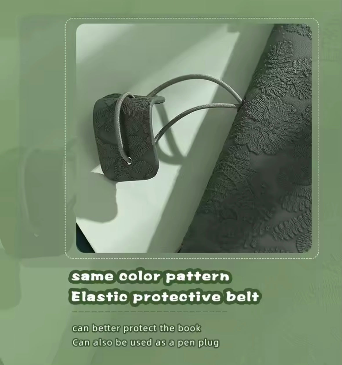 A6 Vintage Embossed Lace Strap Notebook