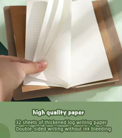 A6 Vintage Embossed Lace Strap Notebook