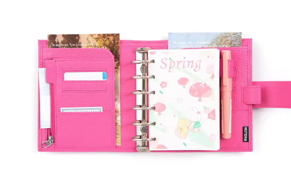 Moterm A7 Pocket 2.0 Litchi Luxe 30mm Rings Planner