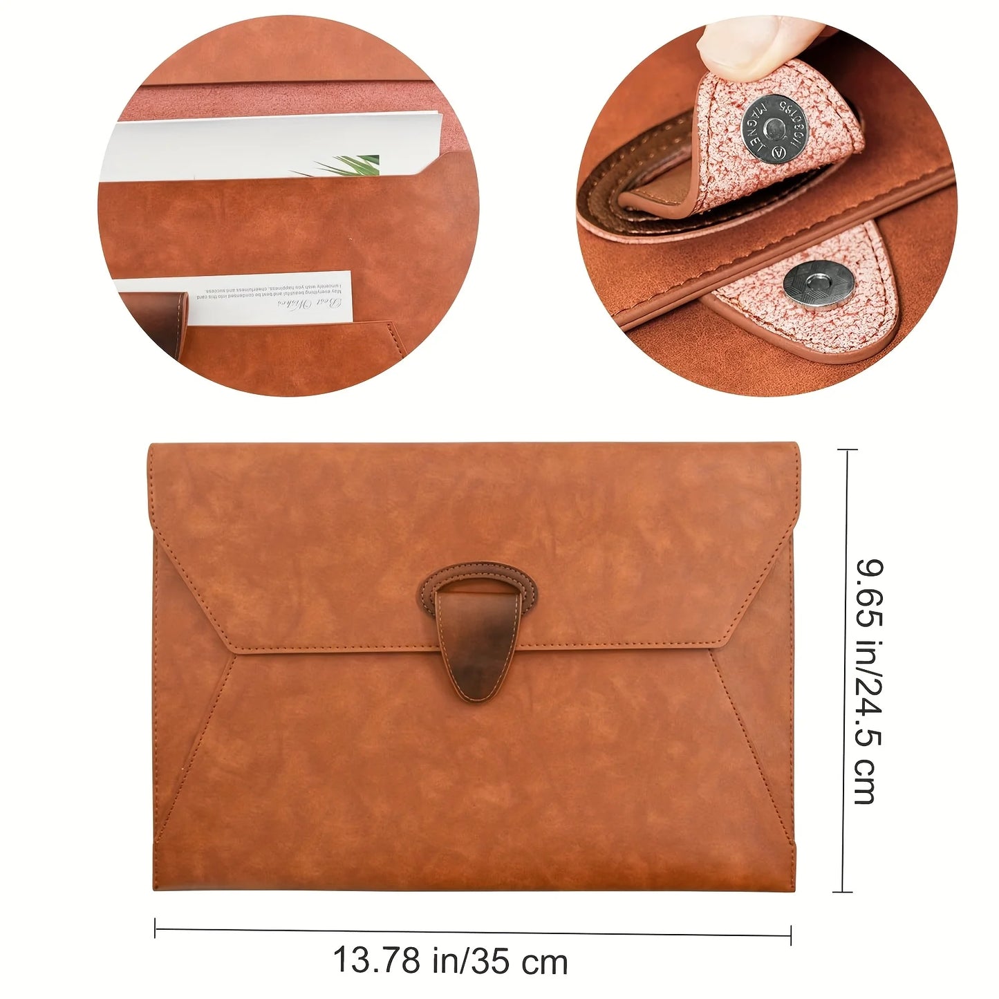 Vintage A4 File Folder Organizer Binder