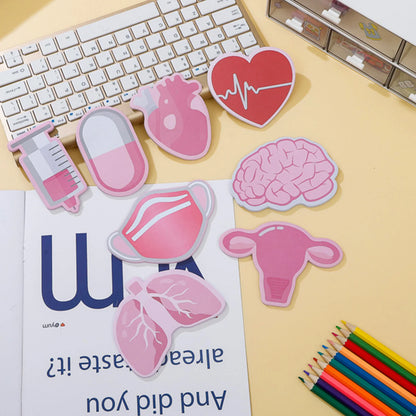 Medical Themed 8 Pieces Self-Adhesive Sticky notes