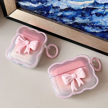 3D Bow Wave Earphone AirPods Case