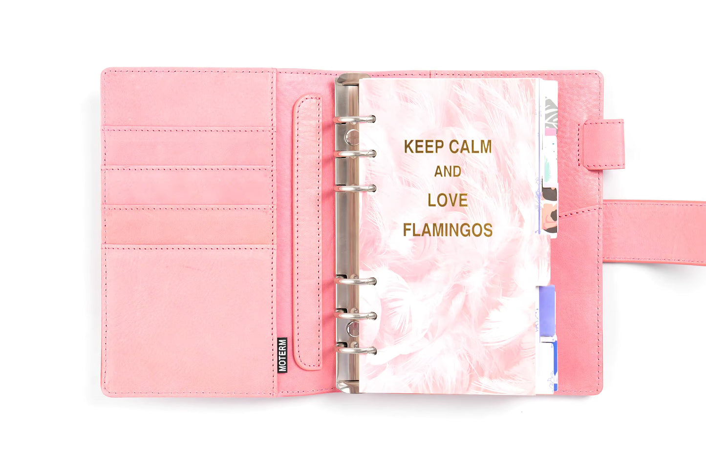 Moterm Personal Size Elite 25mm Rings Vegetable Tanned Leather Planner