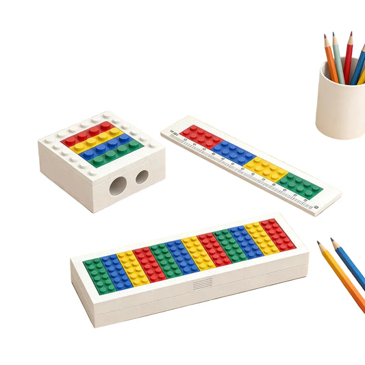 Building Blocks Pencil Case Stationery Set