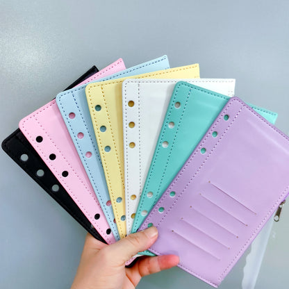 A6/personal size zipper flyleaf