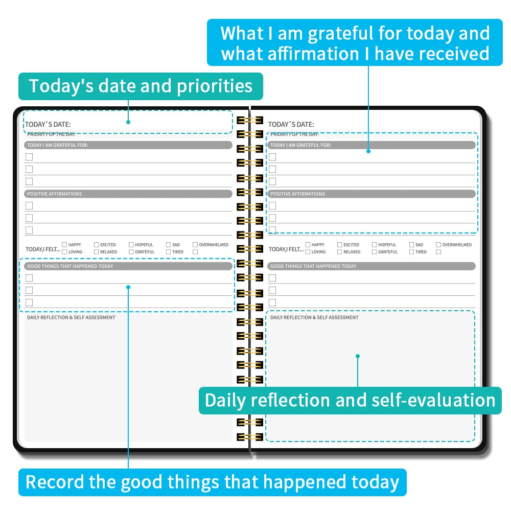 Gratitude Planner: Daily Gratitude Journal