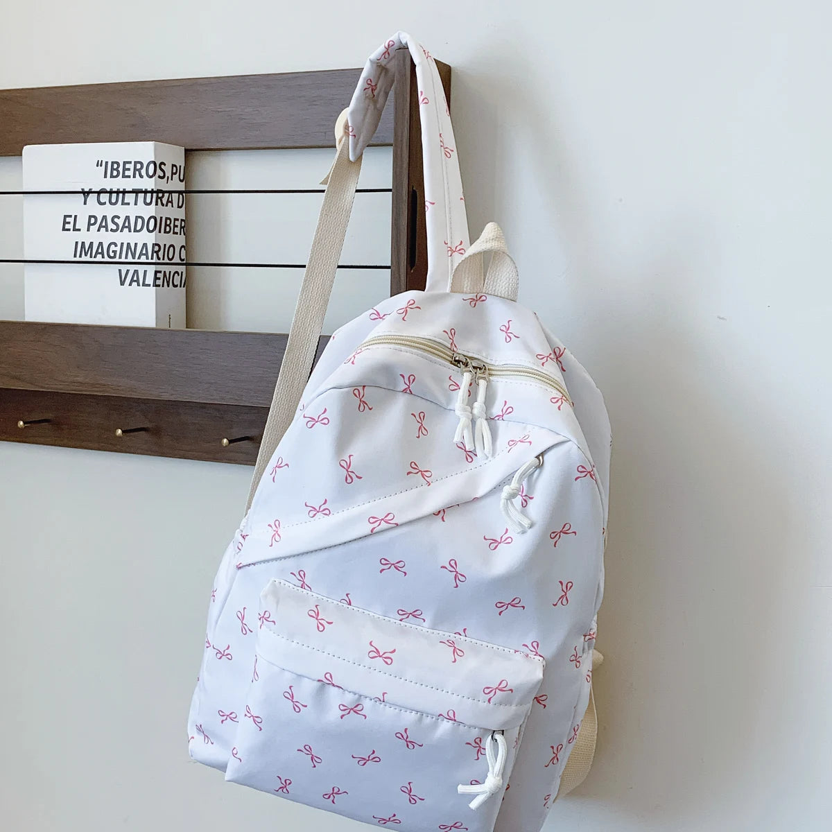 Bow Print Backpack