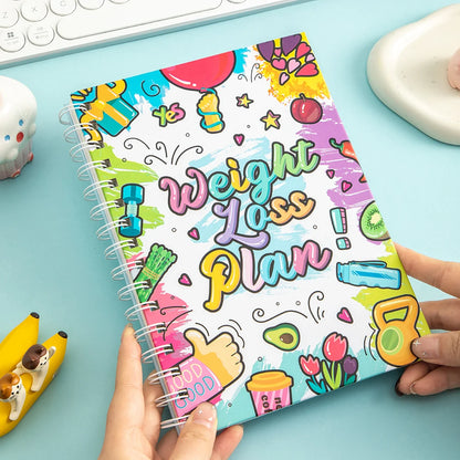 72 page Weight Loss Planner With Stickers
