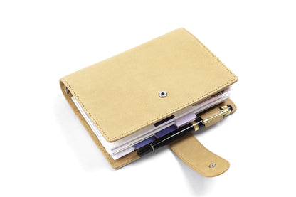 Moterm Personal Size Elite 25mm Rings Vegetable Tanned Leather Planner