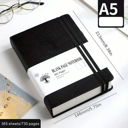 730 pages Thick A5 Blank Notebook