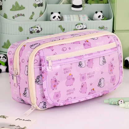 Multi Functional Capybara/Panda Nine-Layer Pencil pouch