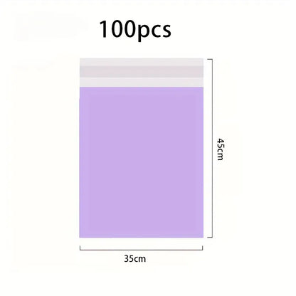 100Pcs Purple Courier poly-mailer Envelopes