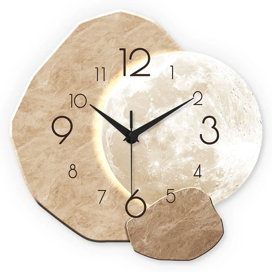 Modern moon design Silent Wall Clock