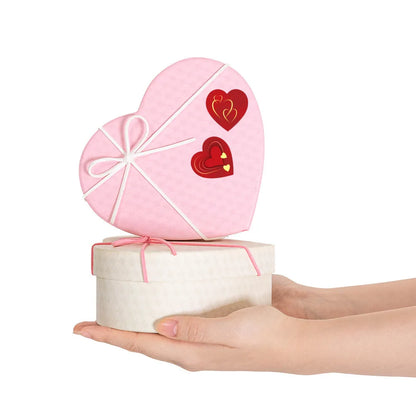 500pcs Red Heart Label Stickers