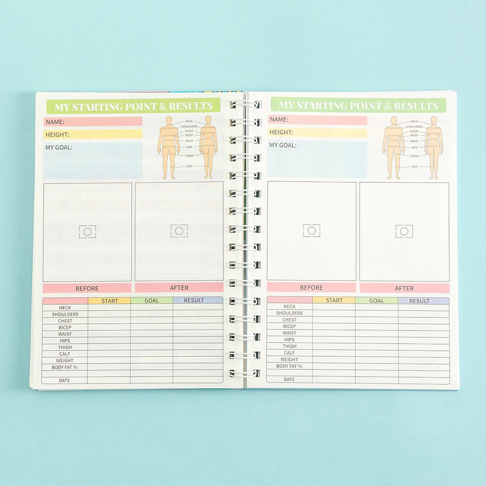 72 page Weight Loss Planner With Stickers